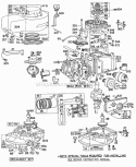 CylinderSumpsPistonMufflers Diagram and Parts List for 092502-0118-99  Briggs and Stratton Engine